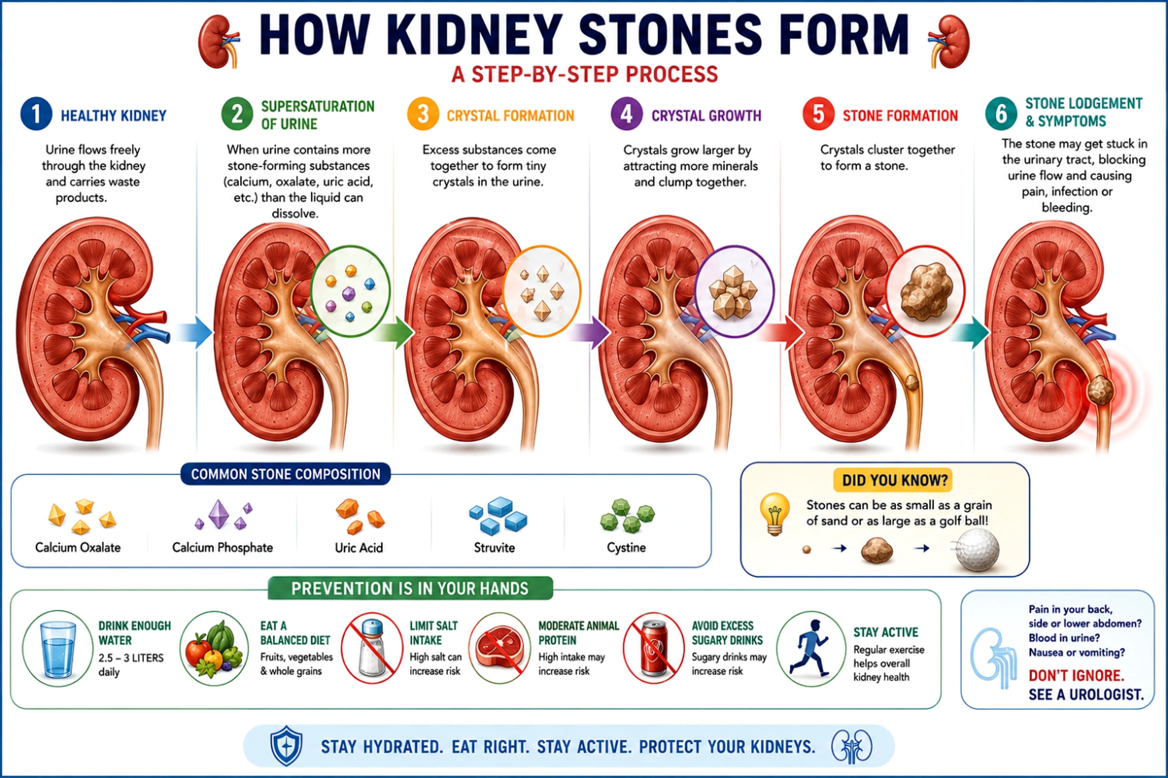 Kidney stone illustration